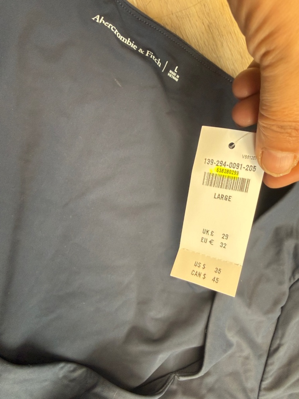 Abercrombie & Fitch Dark Navy Performance Tee size Large Womens - Picture 5 of 9